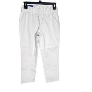 Soft Surroundings Legging XSP Metro Crop Jean White Pull On Skinny Stretch 35682